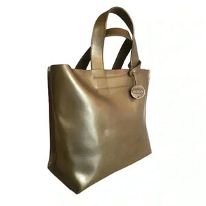 FURLA Metallic/Tan Bag